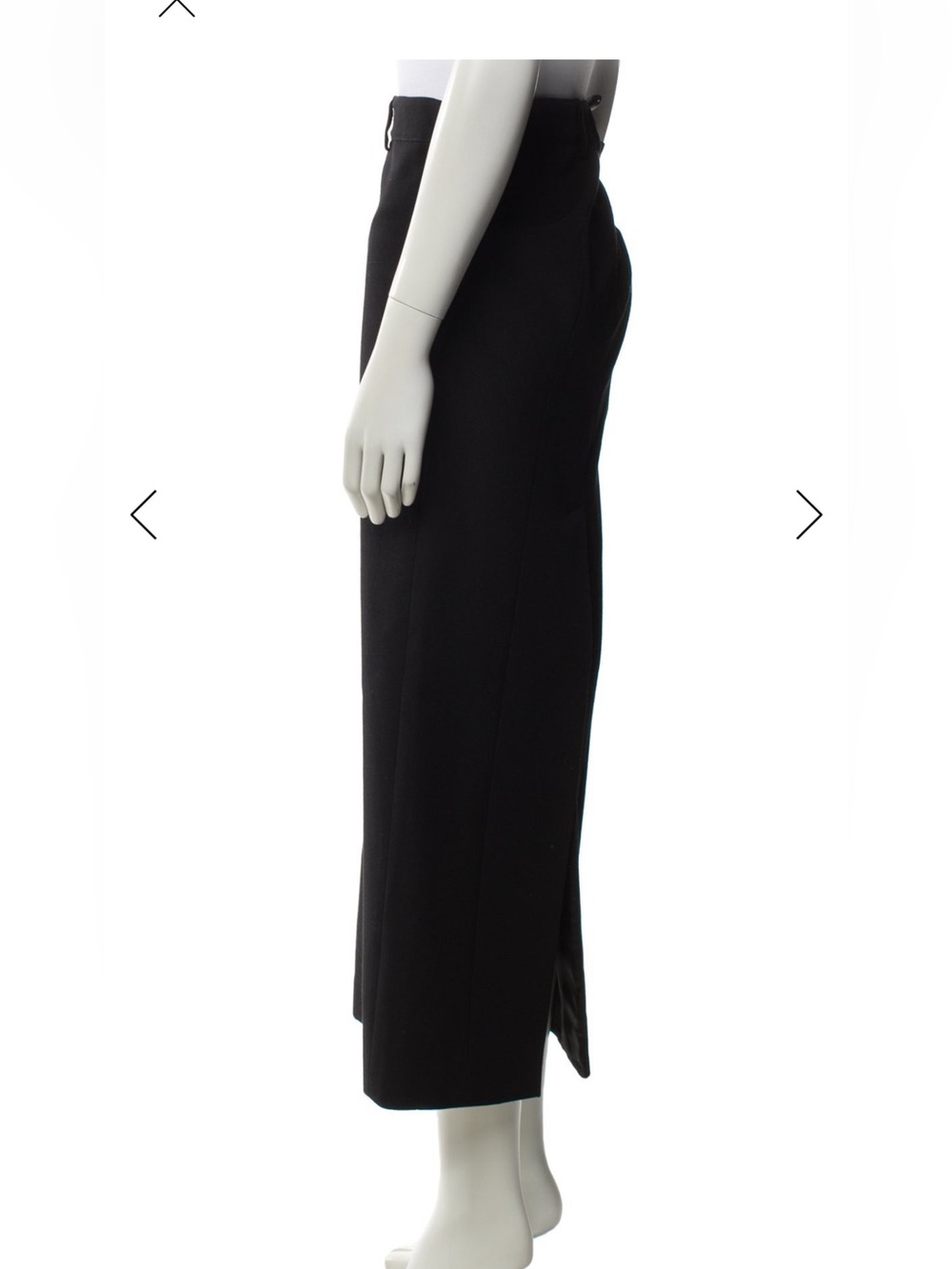 Balenciaga Black wool Maxi Trouser Skirt A-Line Silhouette like new 38 us 6 - Picture 2 of 11